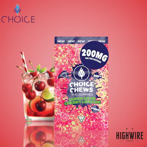 Choice Gummies Super Sour Cherry Limeade 200mg (Hybrid)