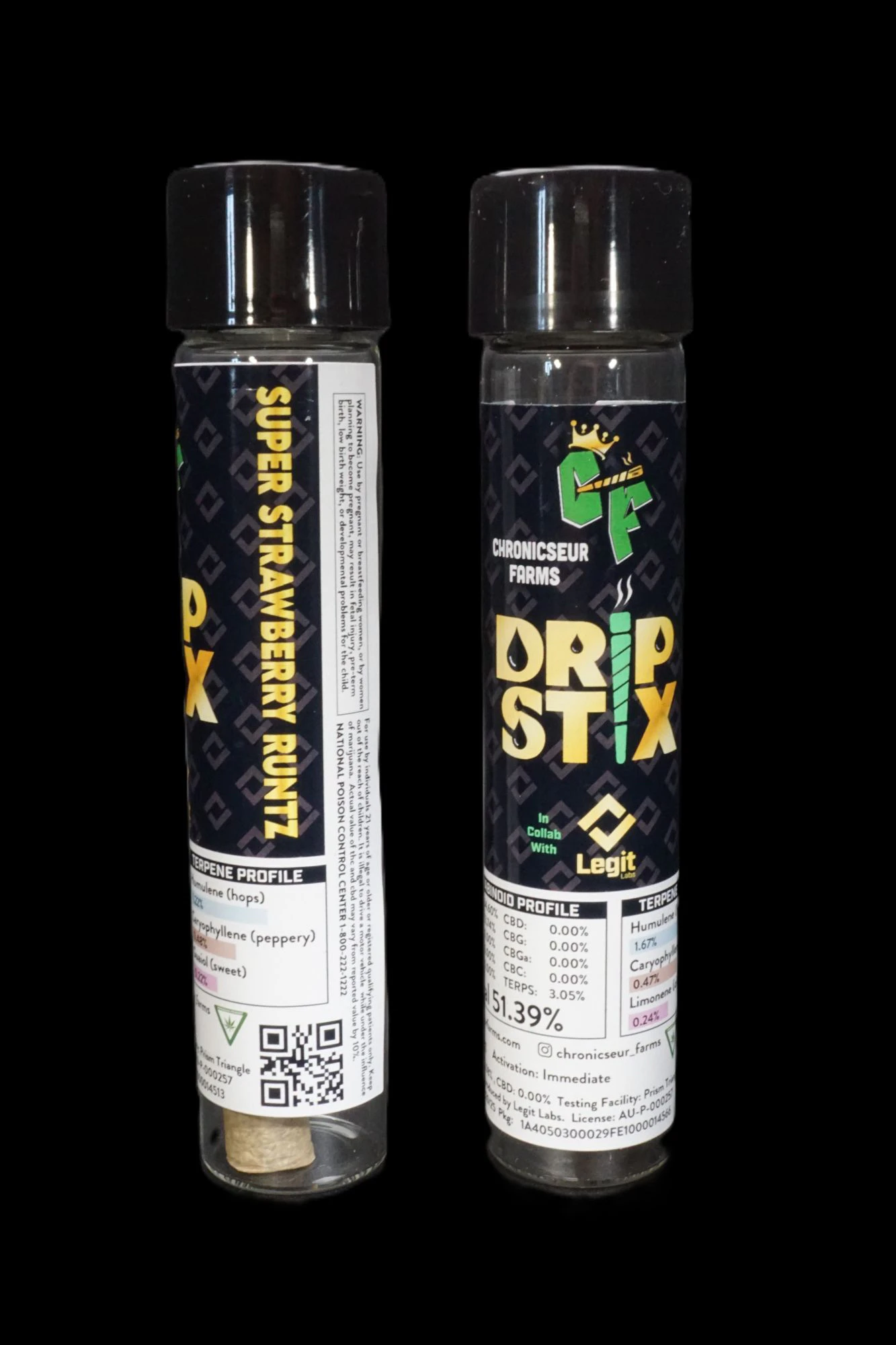 Chronicseur Farms - Drip Stix - Infused Preroll - Super Strawberry Runtz Main Image