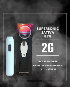 YAGA - Supersonic Live Resin 2G Disposable Vape (Sativa)