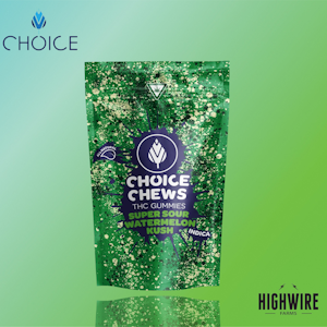 CHOICE - Choice Gummies Super Sour Watermelon Kush 100mg (Indica)
