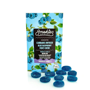 Smokiez Edibles - Smokiez Sweet Blue Raspberry Indica Fruit Chews 100mg