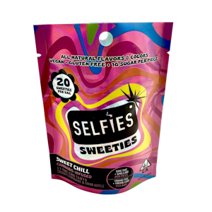 Selfies Sweeties - Sweet Chill (H) | 20pk 100mg THC:CBD Infused Tarts Heshies | Selfies Sweeties