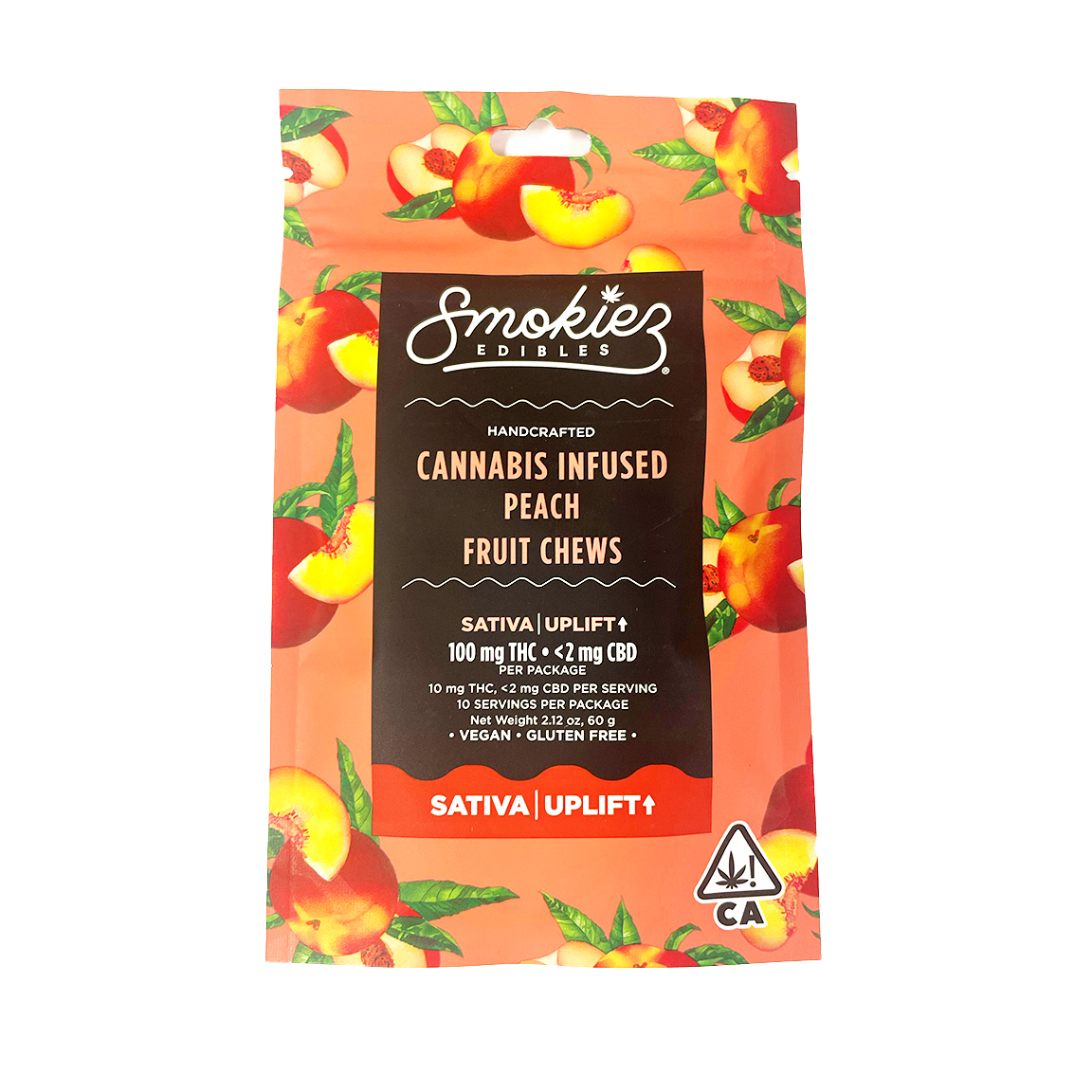 Smokiez Sweet Peach Sativa Fruit Chews 100mg