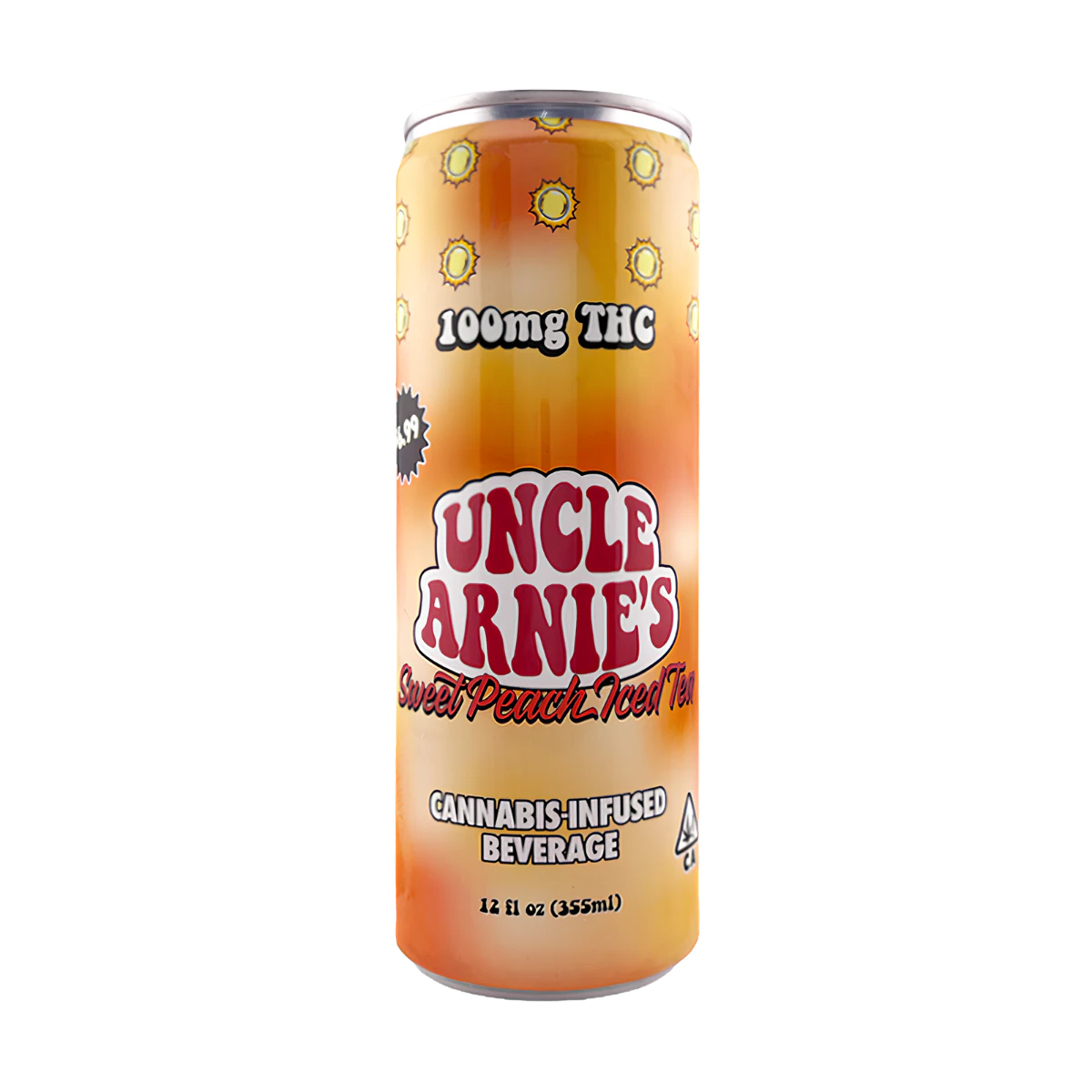 Uncle Arnies - Sweet Peach Iced Tea | 12oz 100mg Beverage | Uncle Arnie's Main Image