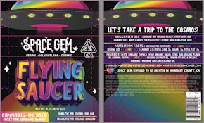 Space Gem - Sweet Pink Lemonade Gummy - Flying Saucer 100mg