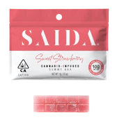 Sweet Strawberry (S) | 100mg Gummy Bar | Saida