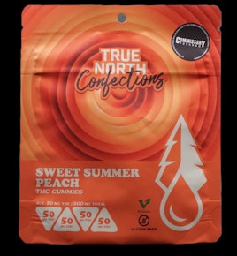 Sweet Summer Peach 4x50mg THC Vegan Gummies