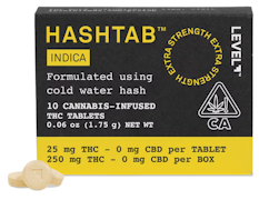 LEVEL: Hashtab Indica 10-Piece/250mg