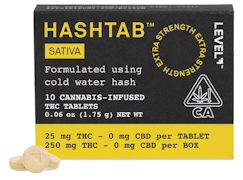 LEVEL: Hashtab Sativa 10-Piece/250mg