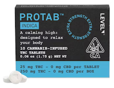 LEVEL: Protab Indica 10-Piece/250mg