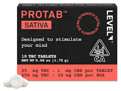 LEVEL: Protab Sativa 10-Piece/250mg