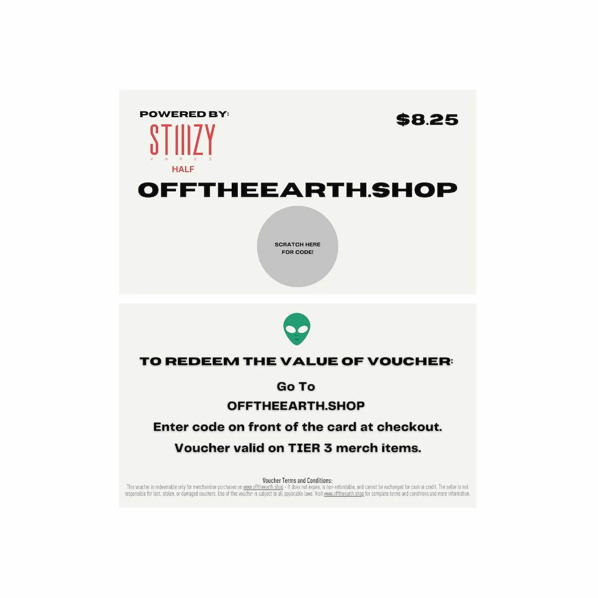 OTE - OTE STIIIZY 0.5G CPN VOUCHER Main Image