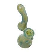 Human Grade Sherlock Bubbler 2 - Green Silver Fumed