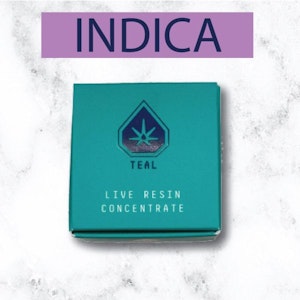 TEAL - TEAL - ROSEANNA X MONKEY BREATH LIVE RESIN BADDER 1 GRAM