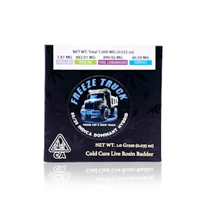 TEAM ELITE GENETICS - TEAM ELITE GENETICS - Concentrate - Freeze Truck - Cold Cure Live Rosin Badder - 1G