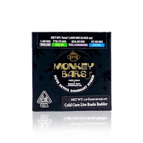 TEAM ELITE GENETICS - Concentrate - Monkey Bars - Cold Cure Live Rosin - 1G