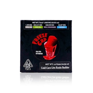 TEAM ELITE GENETICS - TEAM ELITE GENETICS - Concentrate - Freeze Cup - Cold Cure Live Rosin Badder - 1G