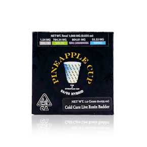 TEAM ELITE GENETICS - Concentrate - Pineapple Cup - Cold Cure Live Rosin Badder - 1G