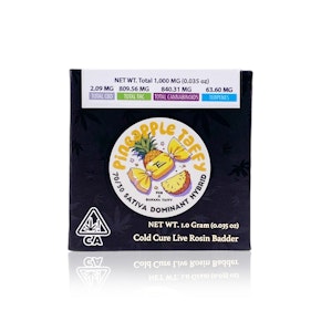 TEAM ELITE GENETICS - Concentrate - Pineapple Taffy - Cold Cure Live Rosin Badder - 1G