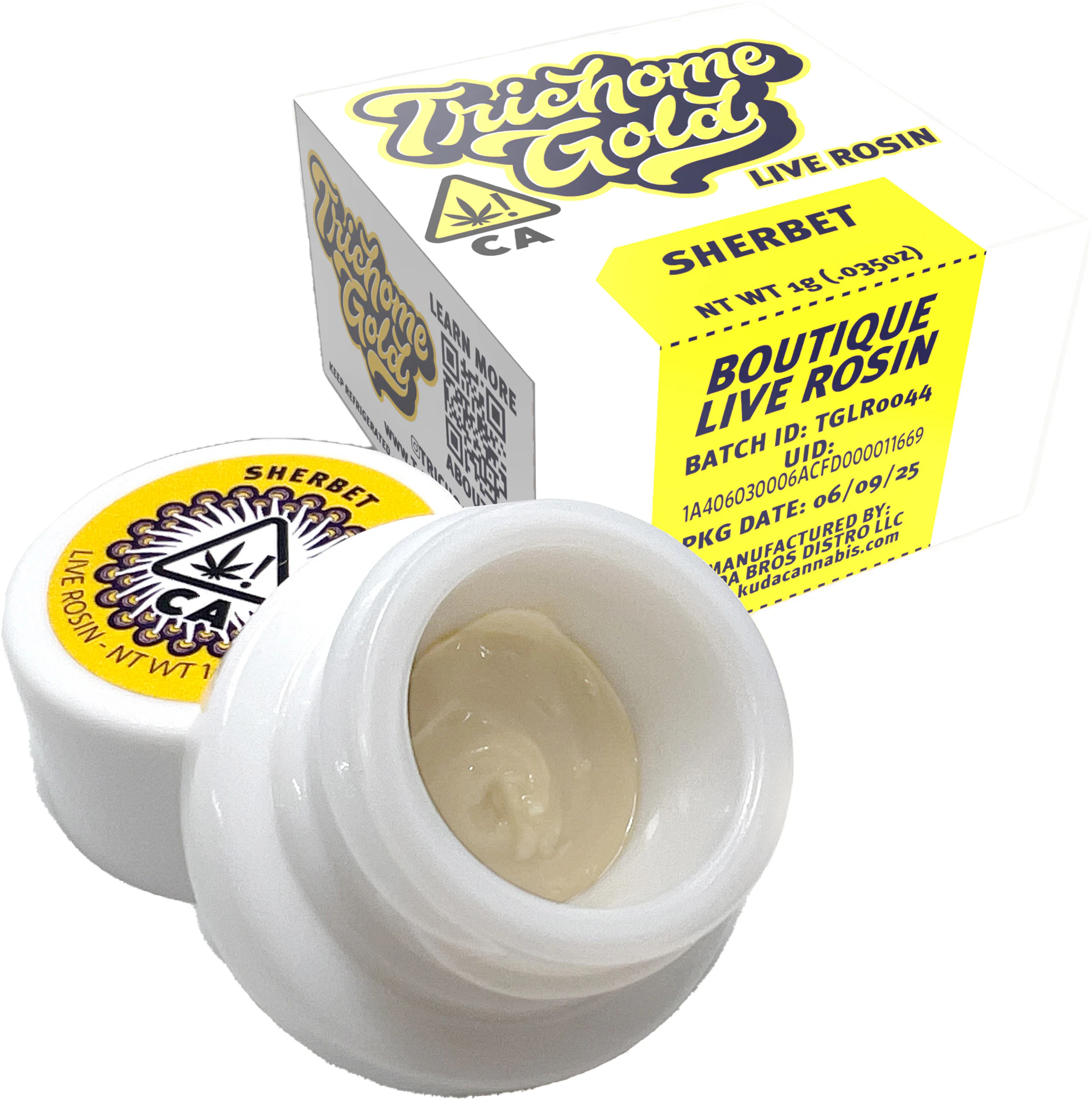 Trichome Gold - Sherbet Live Rosin  Main Image