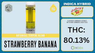 White Label | 1g Flavored Cart [I] | Strawberry Banana