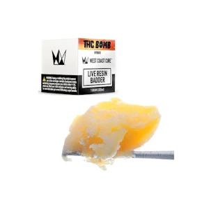 West Coast Cure - THC Bomb | Live Resin Badder 1g (H) | West Coast Cure