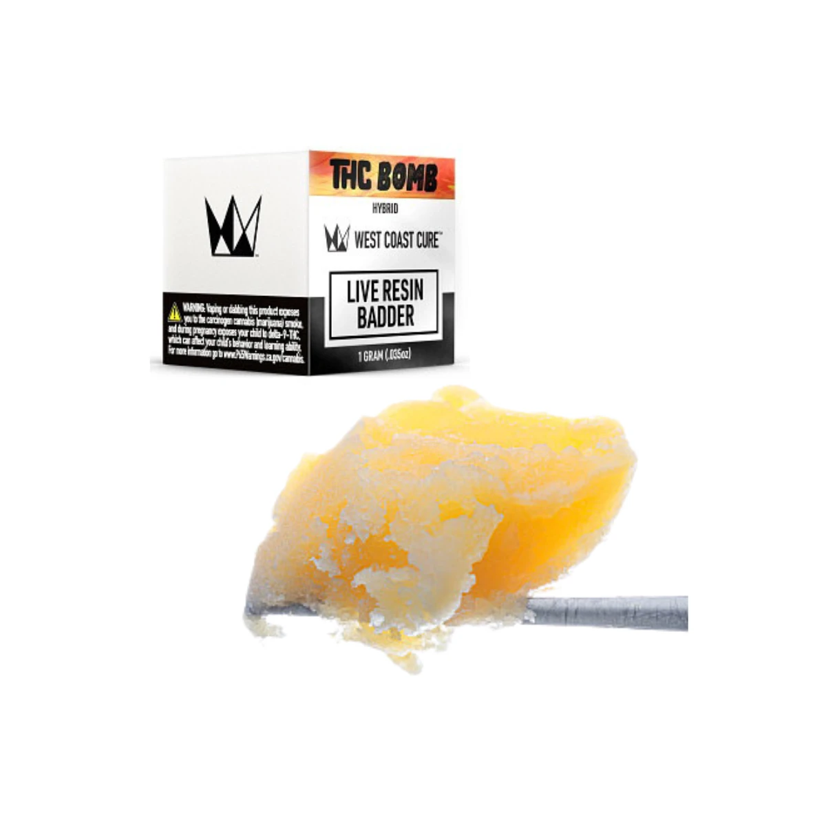 West Coast Cure - THC Bomb | Live Resin Badder 1g (H) | West Coast Cure Main Image