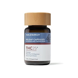 PAPA & BARKLEY - Papa & Barkley THC 25 Releaf Capsules 1000mg