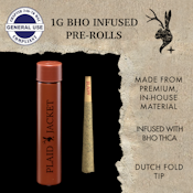 Zero Gravity ( I ) Plaid Jacket BHO THCA Infused Joint - 1g