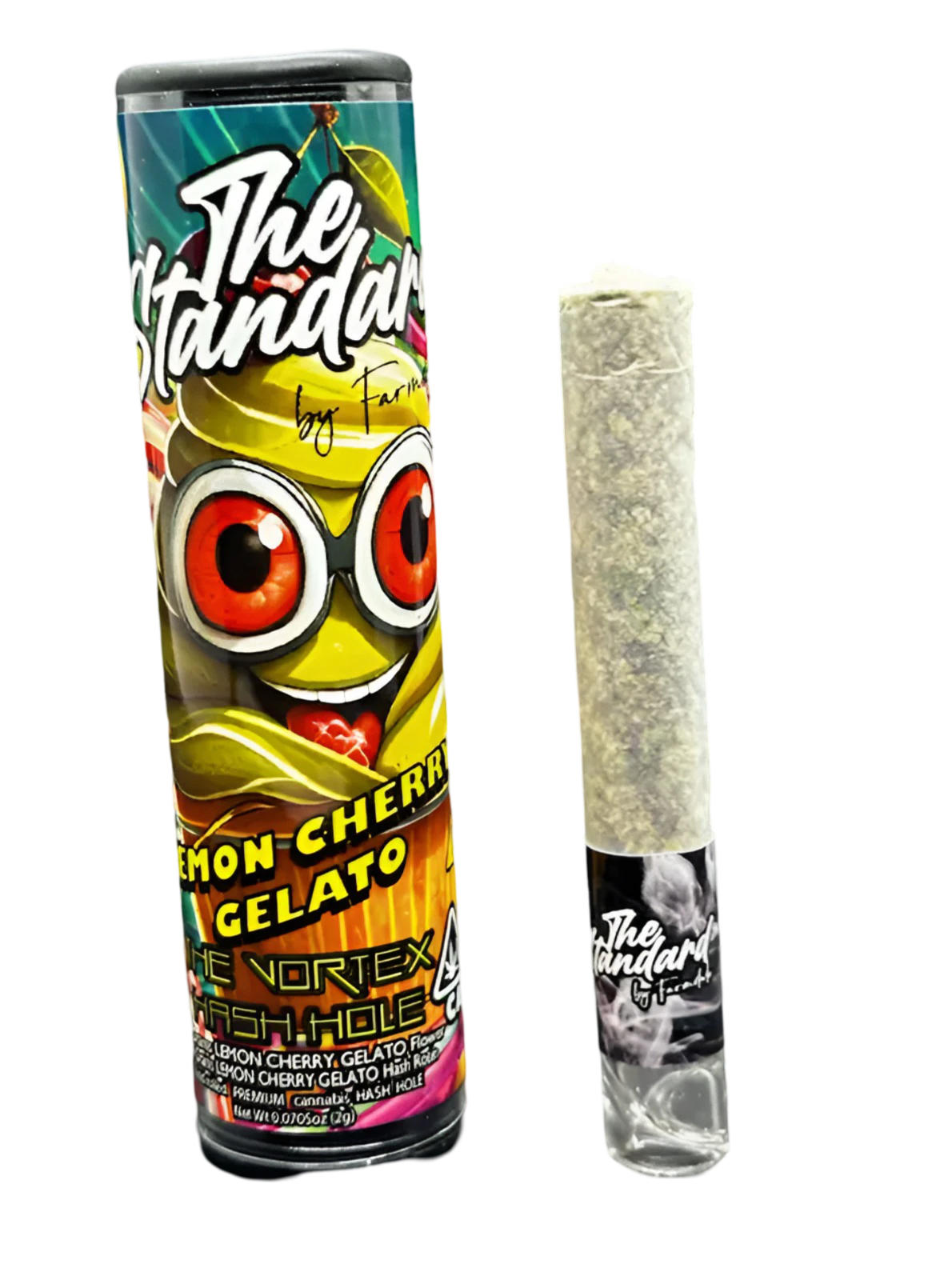 The Standard by Farmdale - THE STANDARD - Infused Preroll - Lemon Cherry Gelato - Rotini Hash Hole - 2G Main Image
