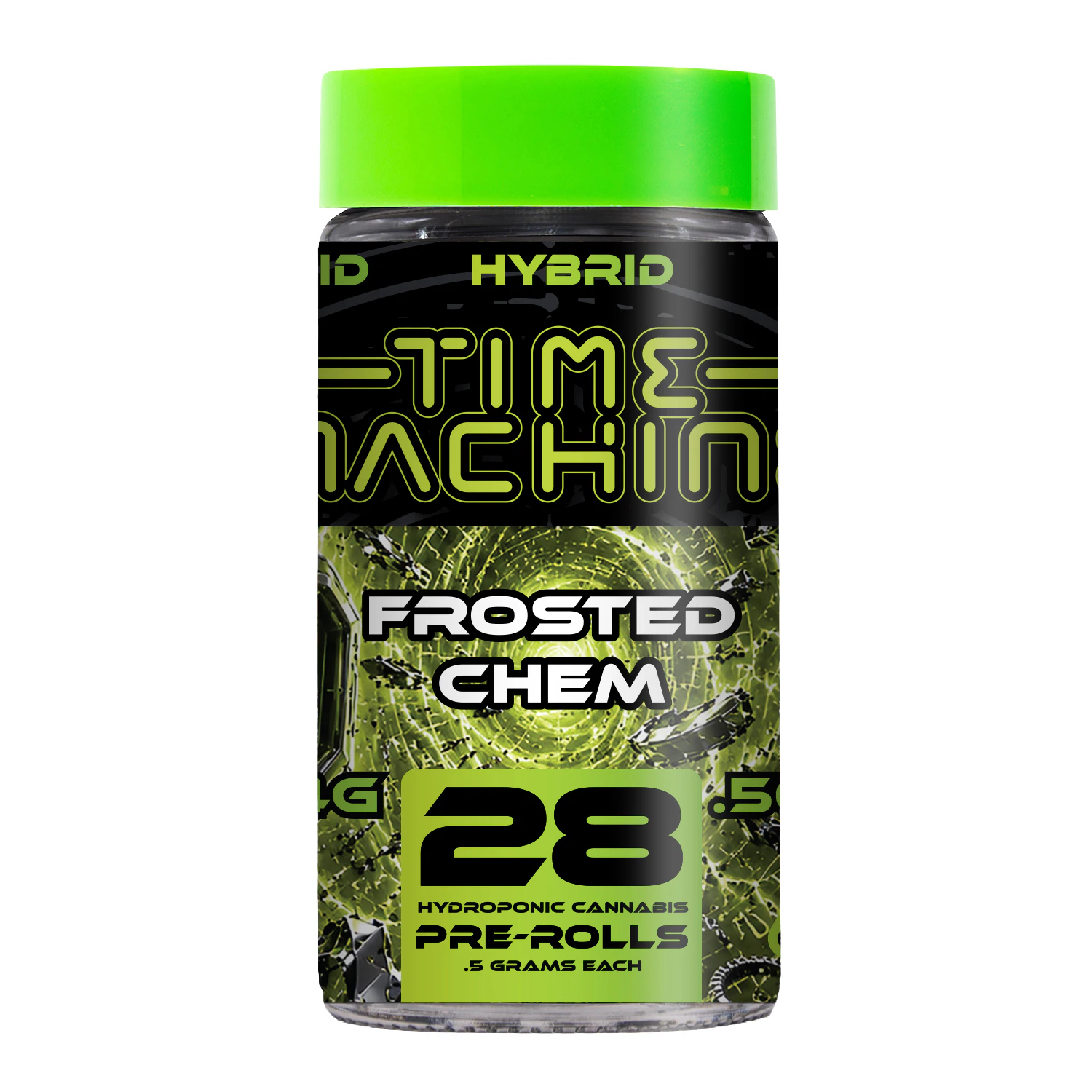 Time Machine - 14g Frosted Chem Pre-Roll Pack (.5g - 28 Pack) - Time Machine Main Image
