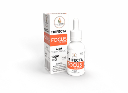 Bay State Hemp Company - Trifecta Focus CBD Oil Drops - 30ml - Bay State Hemp Co