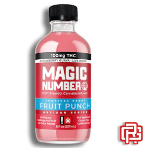 MAGIC NUMBER - Tropical Berry Nano Fruit Punch | 8oz 100mg (THC) (Live Hash Rosin)