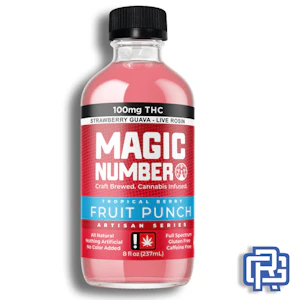 MAGIC NUMBER - Tropical Berry Nano Fruit Punch | 8oz 25mg (THC) (Live Hash Rosin)