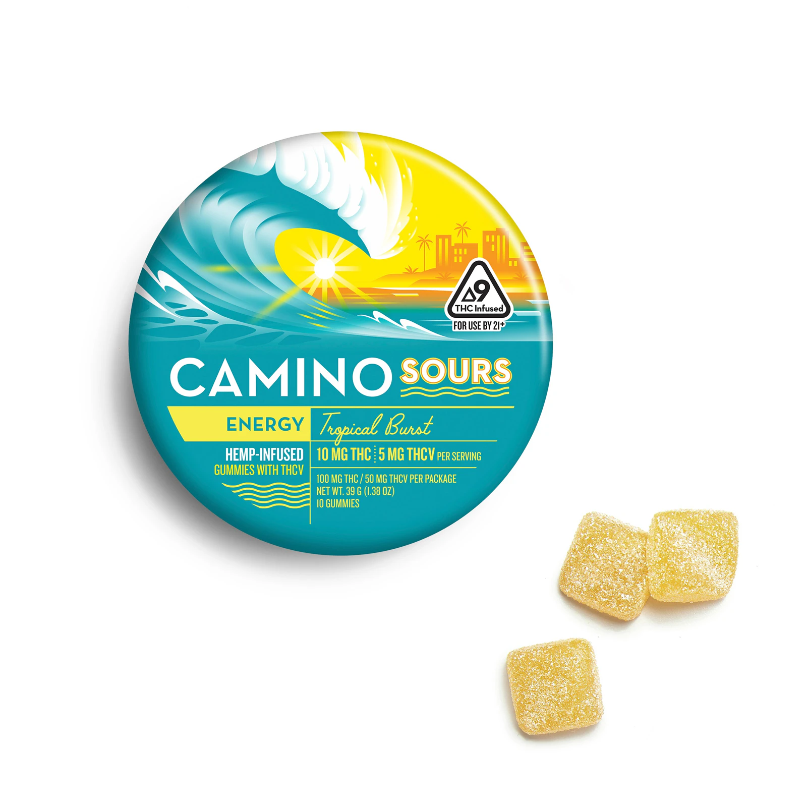 Camino - CAMINO | TROPICAL BURST 2:1 THC/THCV - 10PK | EDIBLE Main Image