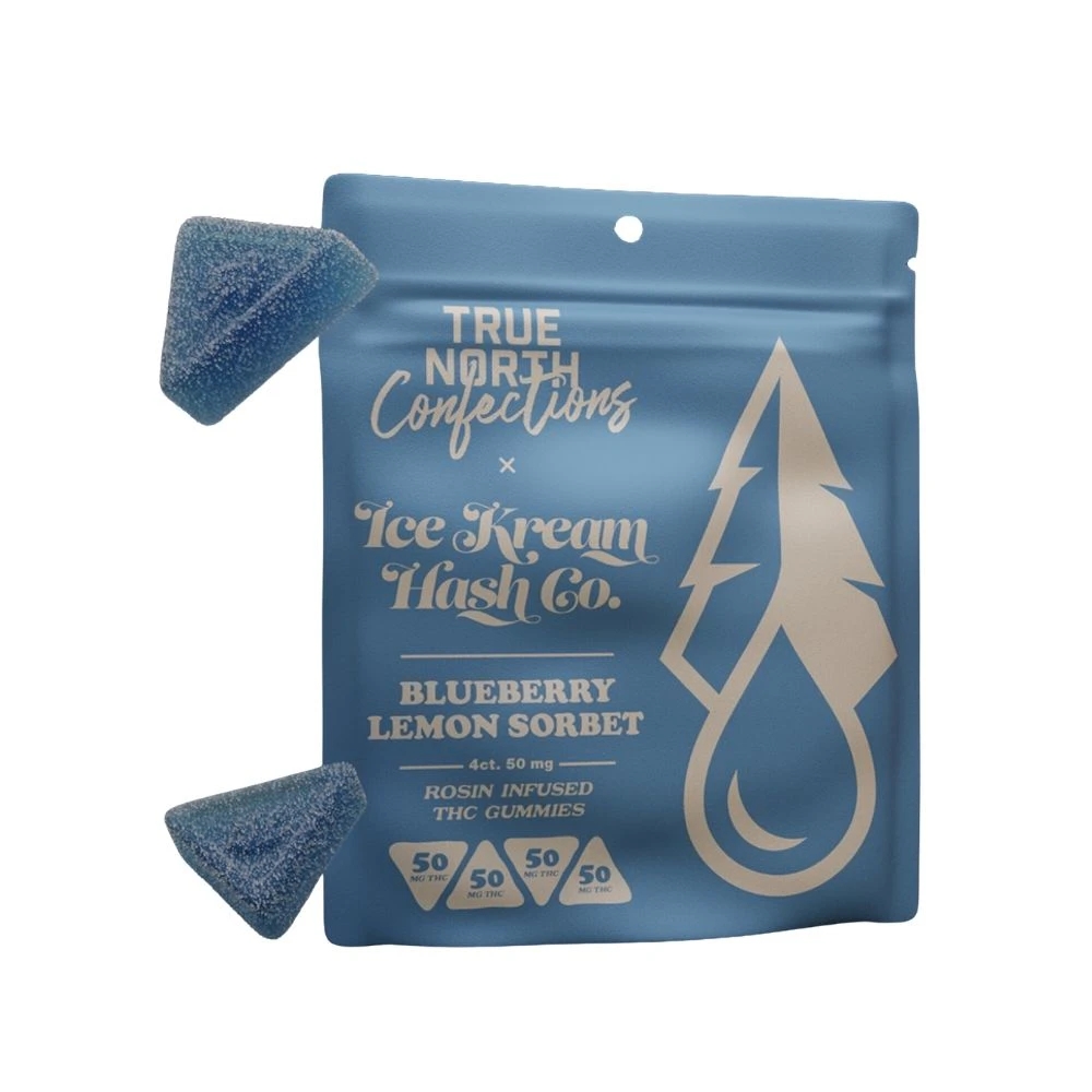 Five Star Extracts - Blueberry Lemon Sorbet 200mg Hash Rosin Gummies (4x50mg) - FIVE STAR EXTRACTS Main Image