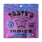 Tasty's - Grape Indica, 100mg Single Gummy