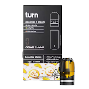 TURN | PEACHES & CREAM LIVE RESIN - POD | CARTRIDGE | 1G