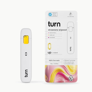 turn - TURN | STRAWNANA WIPEOUT LIVE RESIN - AIO | CARTRIDGE | 1G