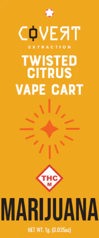 Covert Extraction - COVERT EXTRACTION - TWISTED CITRUS 1 GRAM VAPE Main Image