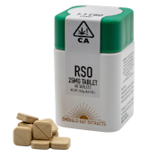 Rose (CBD) | 1:1 CBD:THC 25mg/1000mg RSO Tablets | Emerald Bay Extracts