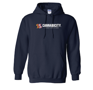 Cannabicity - Navy Cannabicity Hoodie - L | Cannabicity Apparel