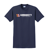 Cannabicity Apparel | Gildan Ultra T Shirt HSOB Logo Navy | Xlarge