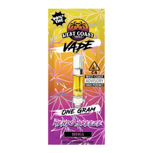 West Coast Treez - Mendo Breeze (I) | 1g Cart Vape | West Coast Treez