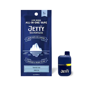 Jetty - Tahoe OG | Solventless All-in-One Mini Tank Vape | 1g