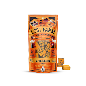 LOST FARM - Tangerine (Sunset Sherbet) | Chews 100mg THC (H) | Lost Farm