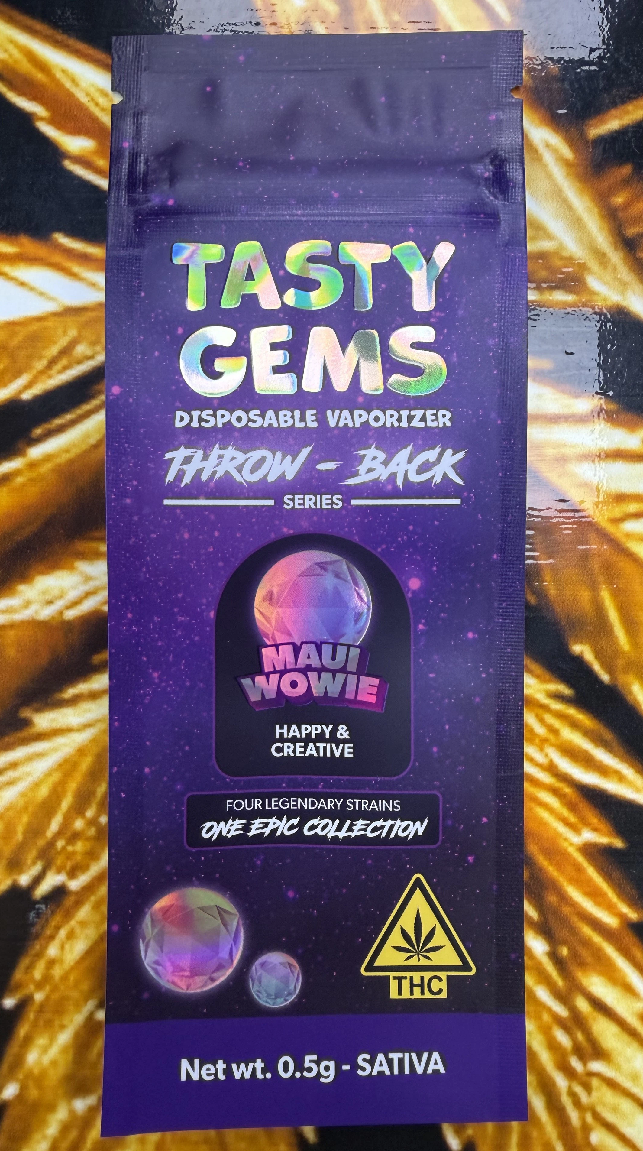 Tasty Gems - Tasty Gems | Maui Wowie | .5G Disposable Main Image