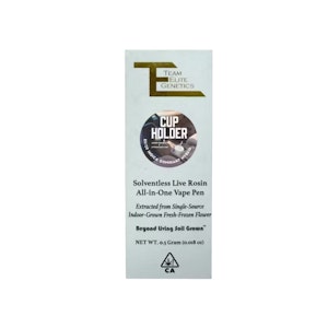 TEAM ELITE GENETICS - ROSIN AIO - CUP HOLDER .5G - TEAM ELITE GENETICS