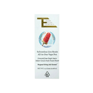 TEAM ELITE GENETICS - ROSIN AIO - WATERMELON POPSICLE .5G - TEAM ELITE GENETICS