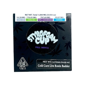 TEAM ELITE GENETICS - ROSIN - STYROFOAM CUP 1G - TEAM ELITE GENETICS